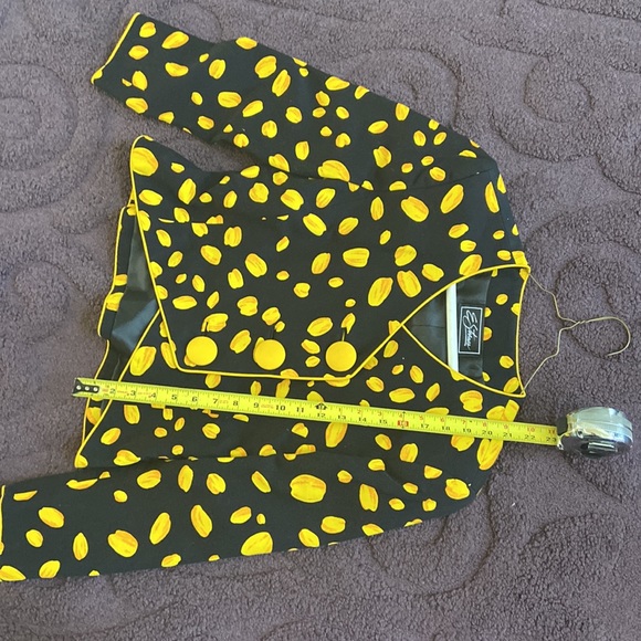 68 E Strauss Vintage Blazer & Scarf sz 8 jck p2p 18 21L - Picture 14 of 15